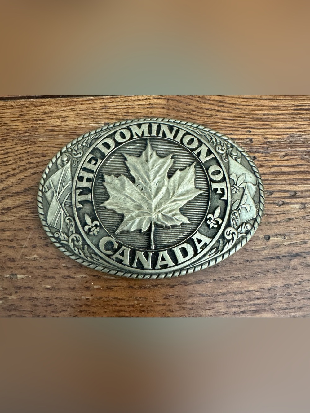 Dominion Of Canada Tony Lama Solid Brass “First Edition” Belt Buckle